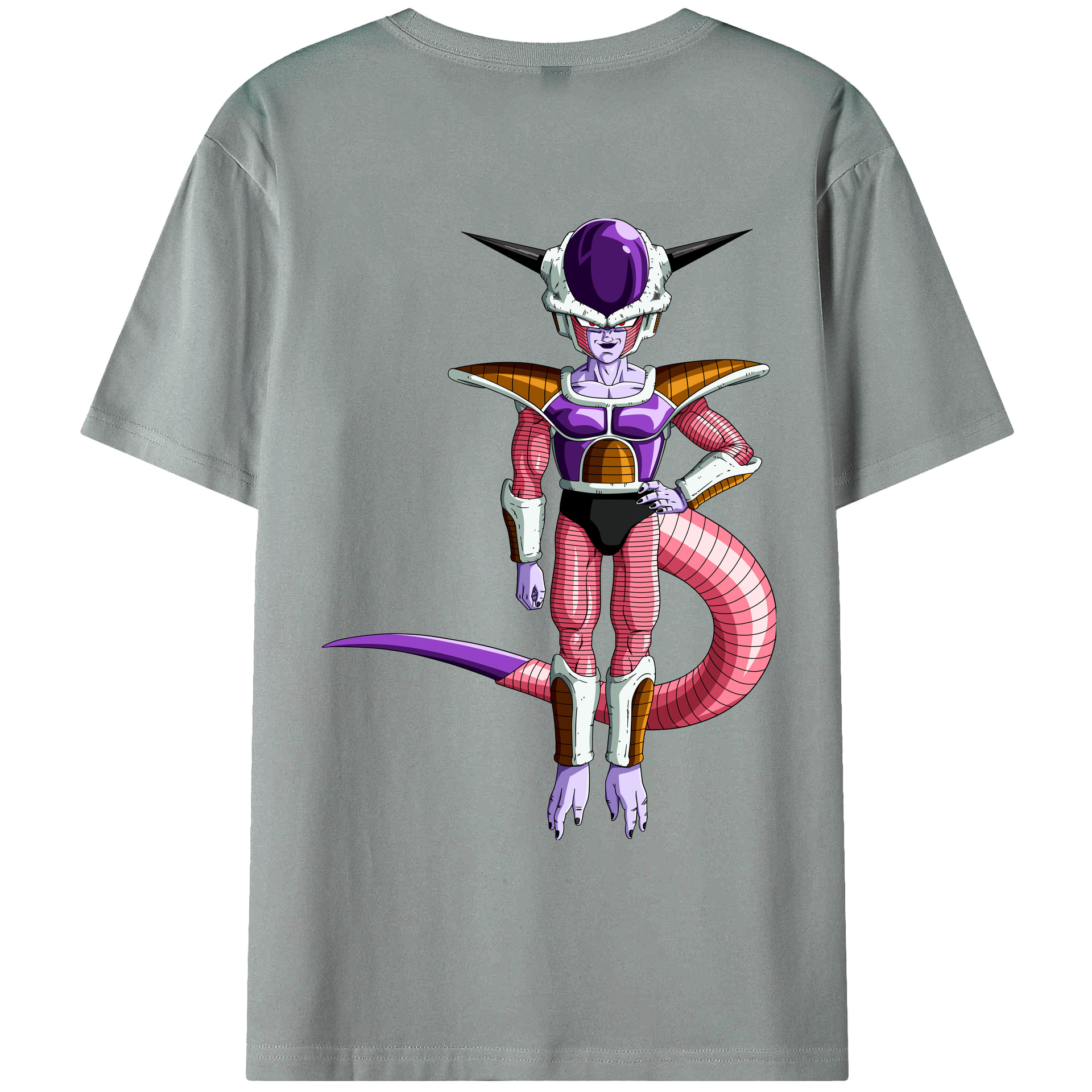 （画像用） ドラゴンボール フリーザ DRAGON BALL Frieza 綿100％ メンズ半袖Tシャツ（バックプリント） 通気性